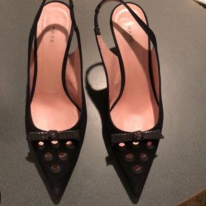 Marc Jacobs Black Slingback Pumps